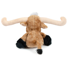 Jeffers Pet Plush Dog Toy with Squeaker, Longhorn Steer 8" - Soft Crinkle Fabric, Safe & Durable, Healthy Fun for Small & Medium Dogs, Interactive Play, Fetch, Tug - Best Gift for Active Games