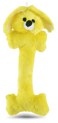 Jeffers Pet Plush Bone Dog Toy with Squeakers, Yellow Bunny, 14" H - Durable & Interactive Chew & Fetch Toy for Puppies, Soft Stuffed Pet Toy for Tug, Games, Christmas Gift, Indoor & Outdoor Fun