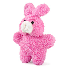 Jeffers Pet Animal Fuzzies Plush Squeaky Dog Toy for Puppies & Dogs, Soft 8 Inch Stuffed Animal, Interactive Pet Toys for Chewing, Crate, Travel, Indoor Play, Small to Large Breeds - Pink Rabbit