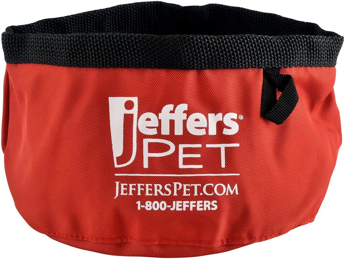 Jeffers Collapsible Bowl Color: Red
