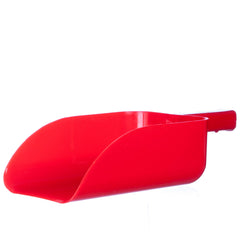 Jeffers Feed Scoop for Horses, Livestock, Pets, Chickens, Goats – 5 Pint 2.5 Quart Heavy-Duty Plastic Grain Scoop – Durable Farm Tool for Animal Feed, Barn, Stable, Garden, Dog Food - Red