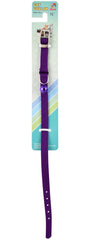 Jeffers Pet Cat Collar with Bell – Durable Breakaway Collar for Kittens & Adult Cats, Adjustable Ultra Web Nylon with Nickel Plated Buckle, Soft & Secure Fit, Indoor & Outdoor Use – Solid Purple