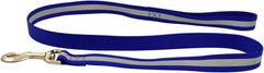 Jeffers Pet Reflective Glow in the Dark Dog Leash 1" x 4' Nylon Pet Leash for Walking Training Running Hiking, Durable Dog Lead with Safety Stripe for Night Visibility, for Dogs Puppies - Blue