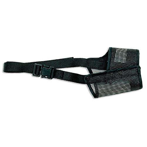 Nylon Mesh Adjustable Muzzle, Black, Size 1S