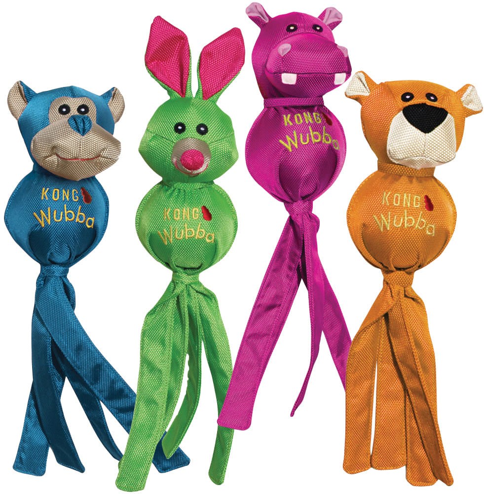Small Kong Wubba Ballistic Friends -Single, Assorted