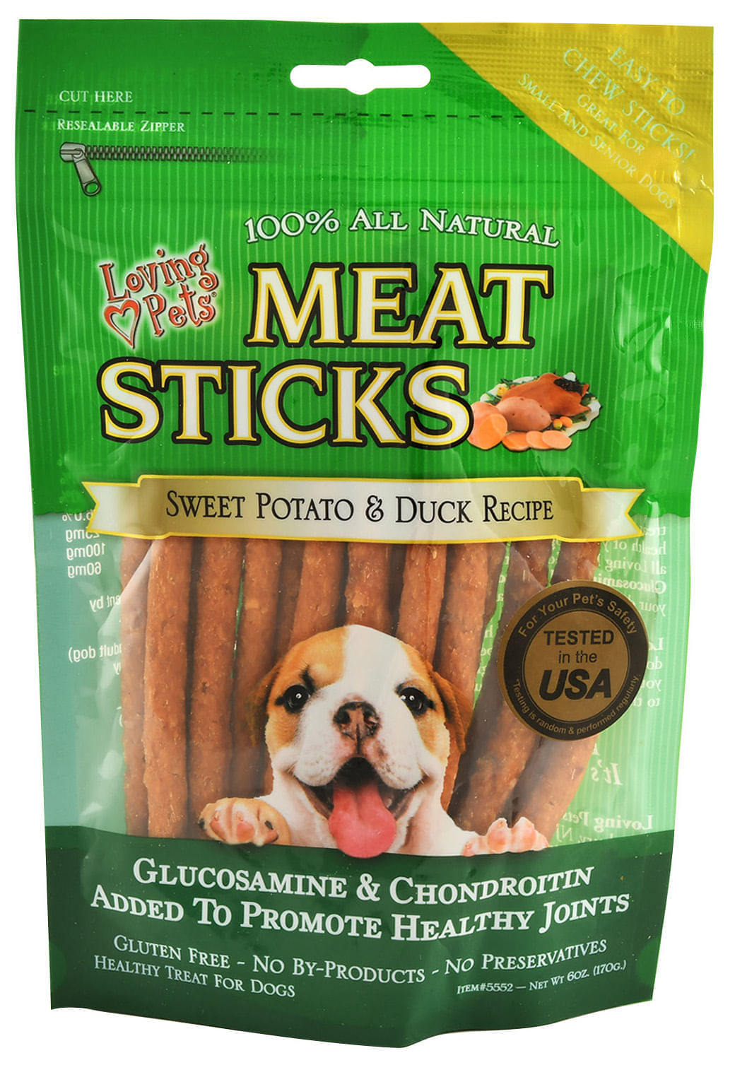 Loving Pets 100% All Natural Meat Stick Flavor: Sweet Potato/Duck