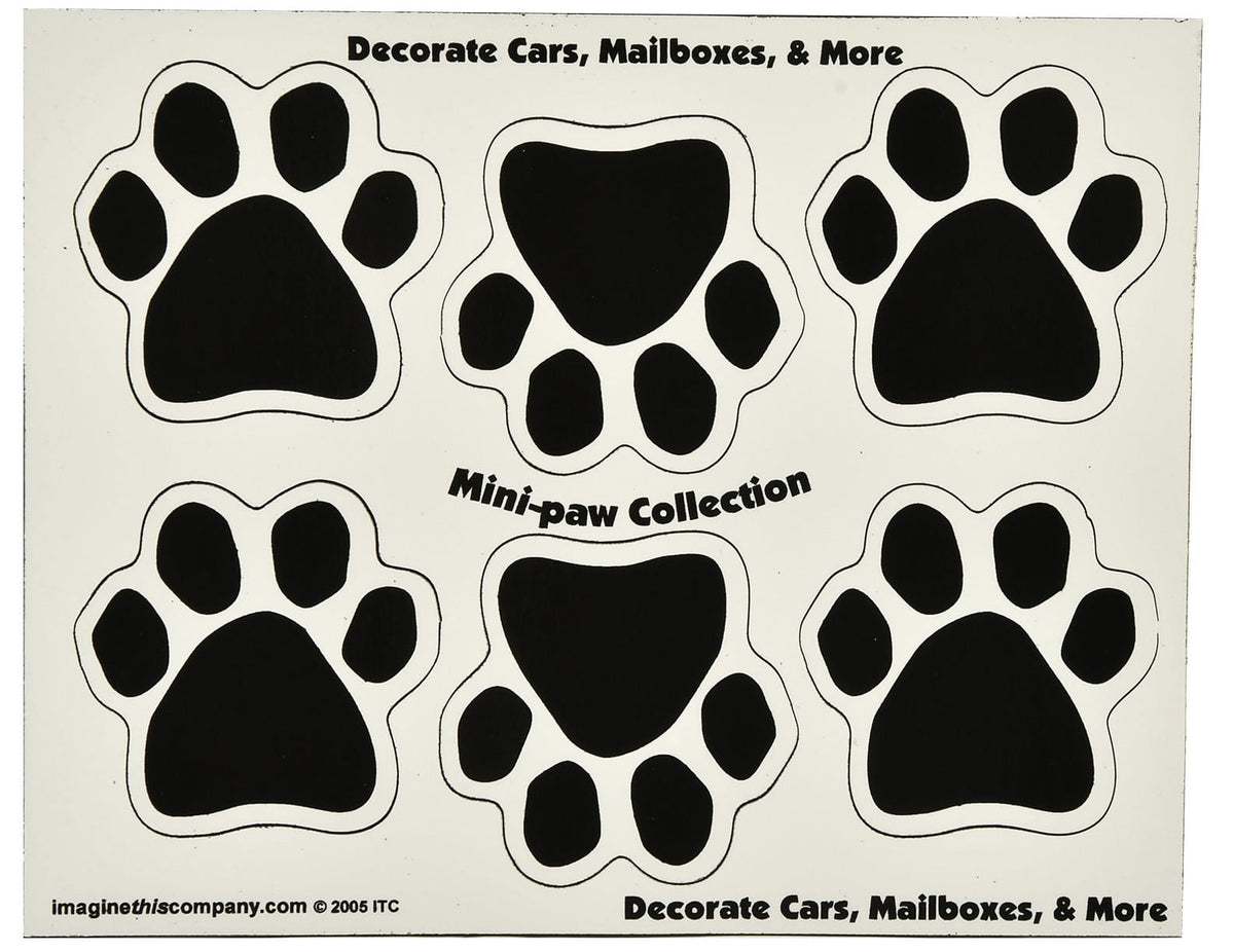 Mini-PAWS Magnet Color: Black