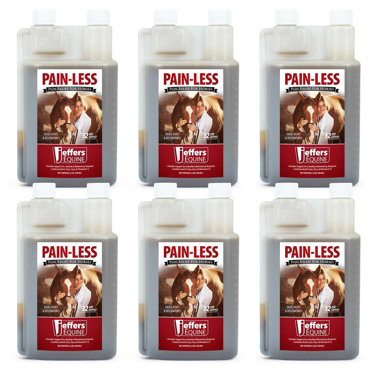 Jeffers Pain-Less, 32oz, 6ct