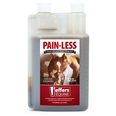 Jeffers Equine Pain Less Liquid Horse Supplement – Joint Muscle Comfort & Mobility Support with Devil’s Claw, Yucca, Vitamin B12, w/ Prebiotic for Digestive Nutritional Support for Horses - 32 oz