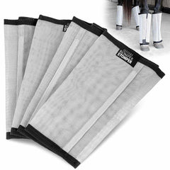 Jeffers Equine Romper Stomper Fly Boots for Horses, Grey, Medium, Breathable Mesh Horse Leg Protection Leggings, Adjustable, Chemical Free, Easy Clean, Reduce Stomping, Equine Accessories - 4 Pack
