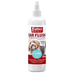 Jeffers Ear Flush and Anti-Itch Ear Drops Bundle for Dogs & Cats, Otic Ear Cleaner with Ketoconazole and Hydrocortisone for Pet Hygiene, Grooming, Ear Wax and Odor Care
