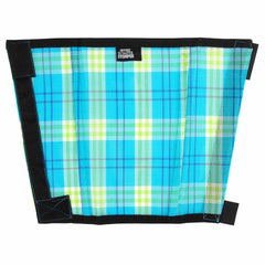 Jeffers Romper Stomper Fly Boots for Horses - Turquoise & Lime Plaid, Medium – Breathable Mesh Leg Wraps for Insect Protection, Stable Accessories for Summer Turnout, Horse Hoof & Leg Care - 4 Pack