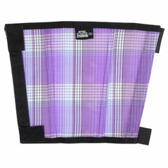 Jeffers Romper Stomper Fly Boots for Horses - Purple & Light Blue Plaid, Small – Breathable Mesh Leg Wraps for Insect Protection, Stable Accessories for Summer Turnout, Hoof & Leg Care - 4 Pack