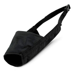 Jeffers Pet Breathe Comfort Dog Muzzle – Large Size, Black, Soft Padded Nose Guard, Lightweight, Breathable Waterproof 600D Ripstop, for Pet Grooming, Home, Air Travel, Cute Secure Fit for Dogs