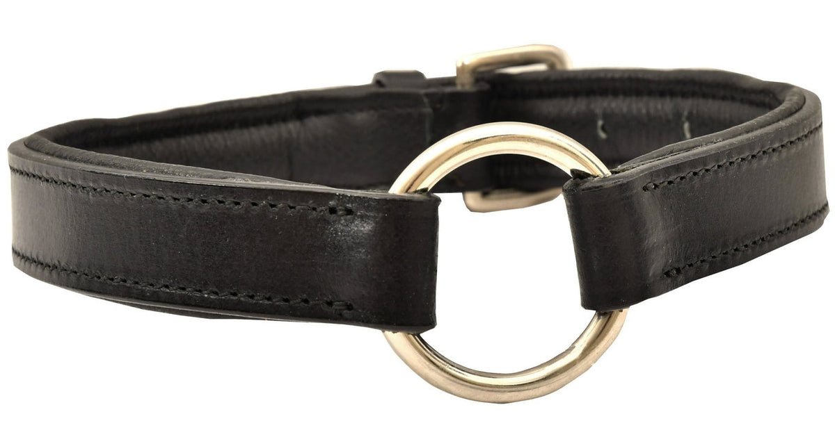 Jeffers Black Padded Lthr Collar 3/4" x 18"