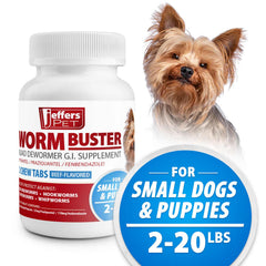Worm Buster Dog Dewormer Tablets (2-20lb), 12-count