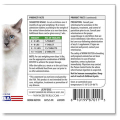Worm Buster Cat Dewormer Tablets, 5-count