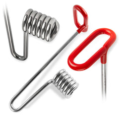 Jeffers Equine Dental Speculum with Red Handle, 11" L - Stainless Steel Horse Mouth Speculum, Coil Style Dental Tool for Horses, Equine Dentistry Instrument for Oral Exams and Teeth Floating