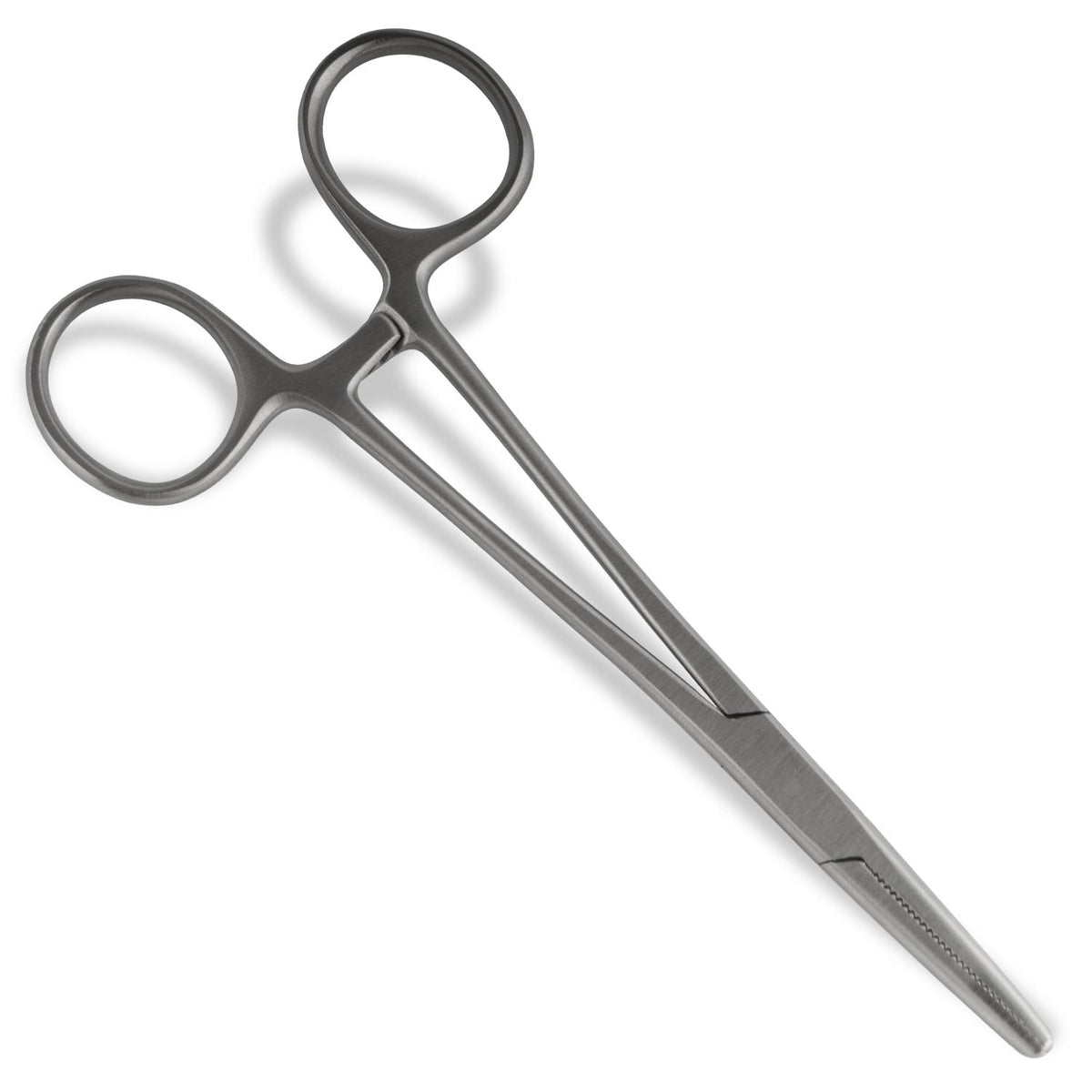 Jeffers Stainless Steel Artery Forceps Needle Holder, Locking Hemostat Veterinary Surgical Instrument, Stainless Steel Clamp, Suture Tool, Ligation Forceps, Vet Medical Tool - Straight Tip 6"