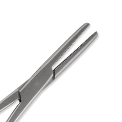 Jeffers Stainless Steel Artery Forceps Needle Holder, Locking Hemostat Veterinary Surgical Instrument, Stainless Steel Clamp, Suture Tool, Ligation Forceps, Vet Medical Tool - Straight Tip 6"