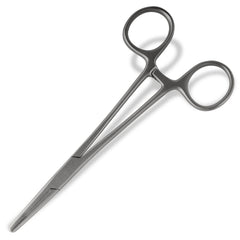 Jeffers Stainless Steel Artery Forceps Needle Holder, Locking Hemostat Veterinary Surgical Instrument, Stainless Steel Clamp, Suture Tool, Ligation Forceps, Vet Medical Tool - Straight Tip 6"