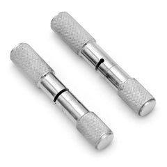 Jeffers OB Saw Handles Stainless Steel Pair for Veterinary Obstetrical Wire, Screw Lock Handles for Vet OB Saw Wire, Livestock Cattle Goat Veterinary Equipment, Farm Animal Vet Tools, 1 Pair