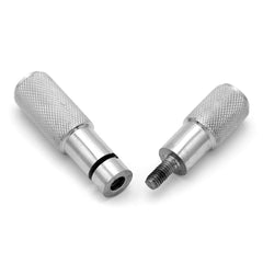 Jeffers OB Saw Handles Stainless Steel Pair for Veterinary Obstetrical Wire, Screw Lock Handles for Vet OB Saw Wire, Livestock Cattle Goat Veterinary Equipment, Farm Animal Vet Tools, 1 Pair