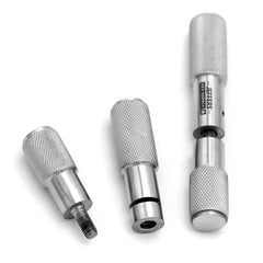 Jeffers OB Saw Handles Stainless Steel Pair for Veterinary Obstetrical Wire, Screw Lock Handles for Vet OB Saw Wire, Livestock Cattle Goat Veterinary Equipment, Farm Animal Vet Tools, 1 Pair