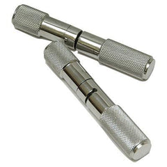 Jeffers OB Saw Handles Stainless Steel Pair for Veterinary Obstetrical Wire, Screw Lock Handles for Vet OB Saw Wire, Livestock Cattle Goat Veterinary Equipment, Farm Animal Vet Tools, 1 Pair