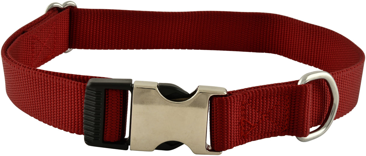 Millennium Adjustable Collar, 3/4" x 12"-18" Color: Red