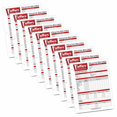 Equine Health Record  10 pack