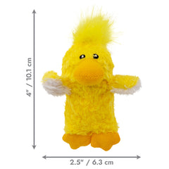 KONG Duckie Dog Toy, Extra Small, Yellow