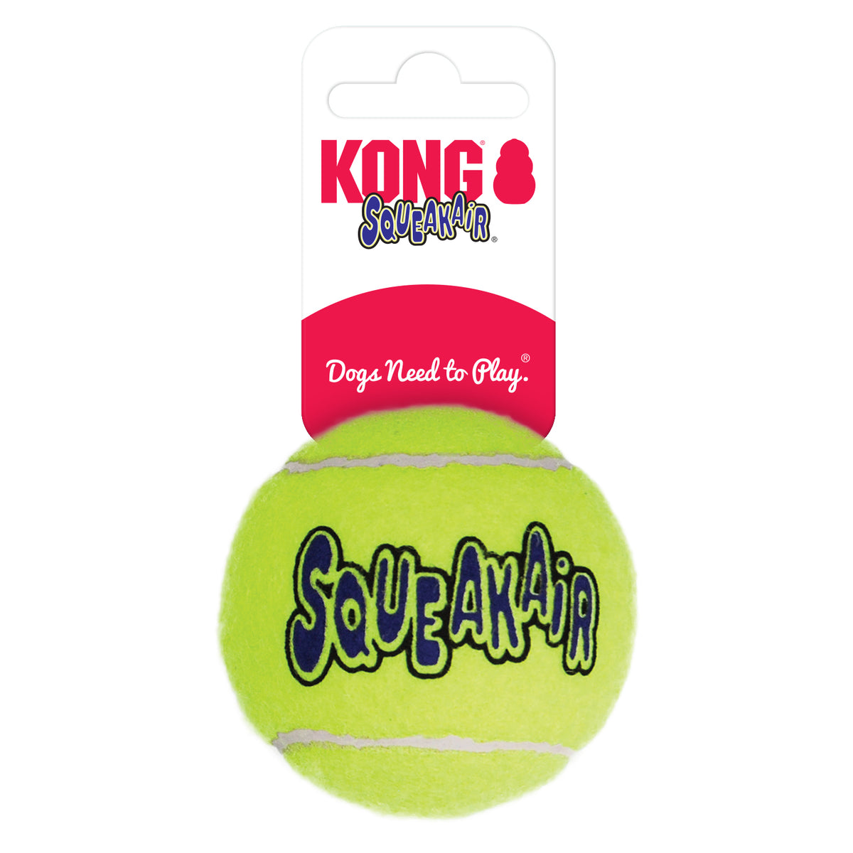 Kong SqueakAir Ball, Medium, 2.5", single