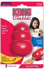 Large KONG Classic Dog Toy – Tough, Bouncy, and Perfect for Stuffing