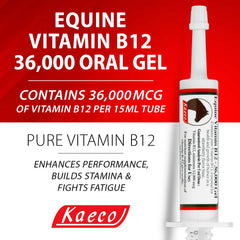 Equine Vitamin B12 36000 gel 15 ml tube- May come in brown