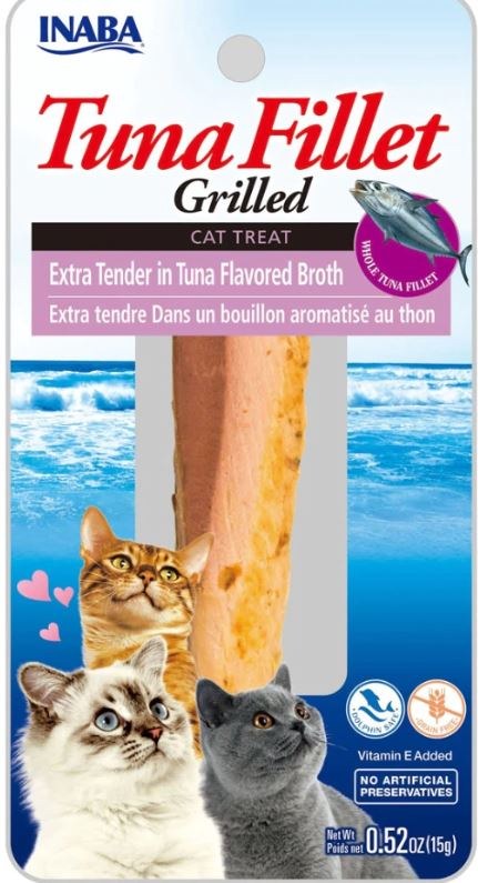 Inaba Tuna Fillet Grilled Xtender with Flavored Broth Tuna .52oz. (Case of 6)
