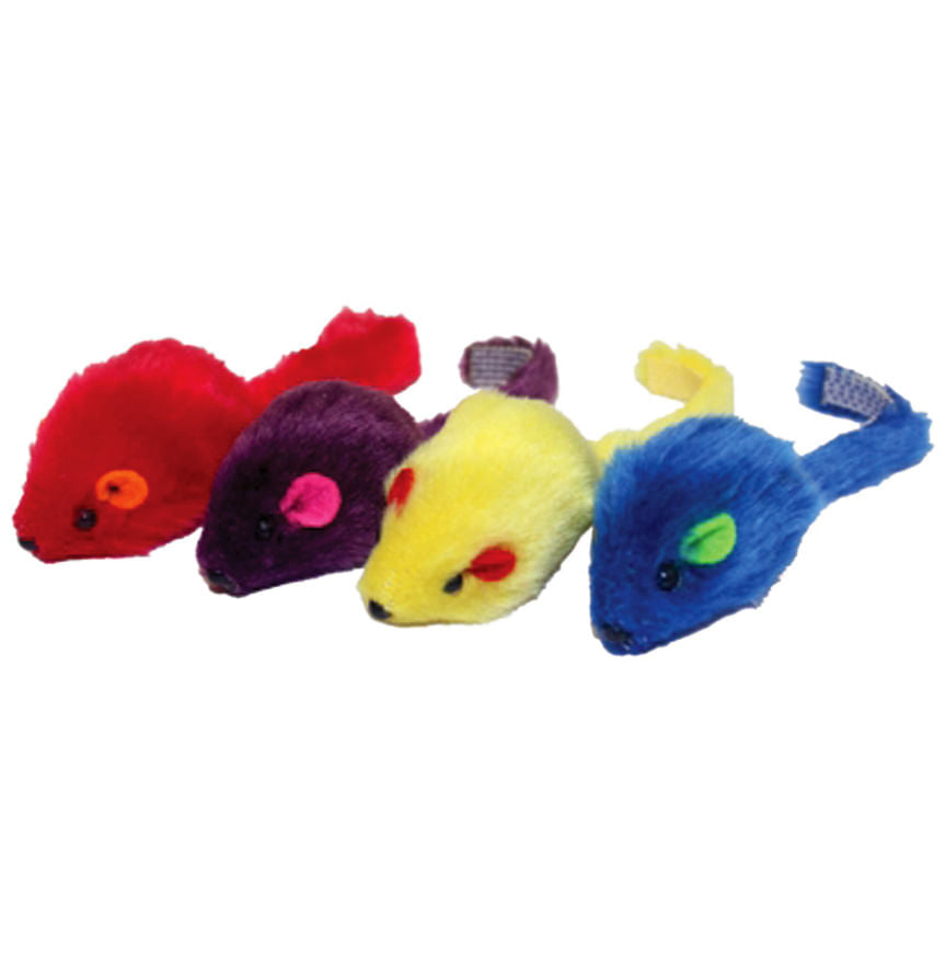 Multi-Colored Mice, 4 pack, 2"