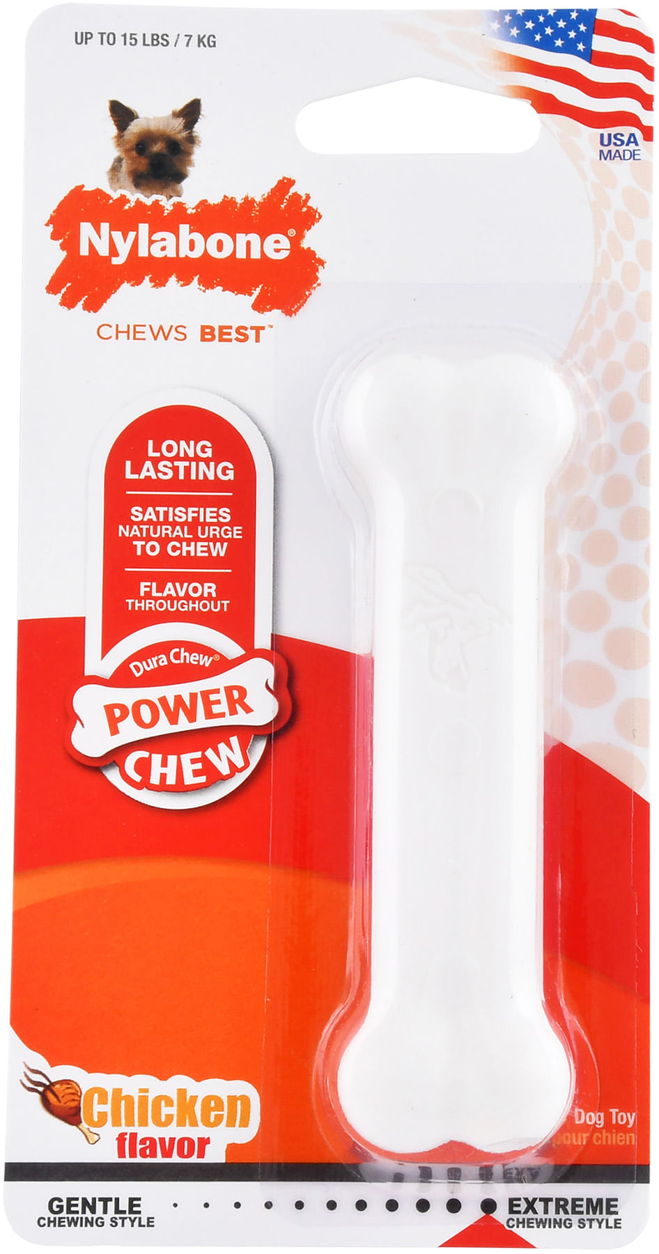 3.5" Petite Durable Bone Flavor: Chicken