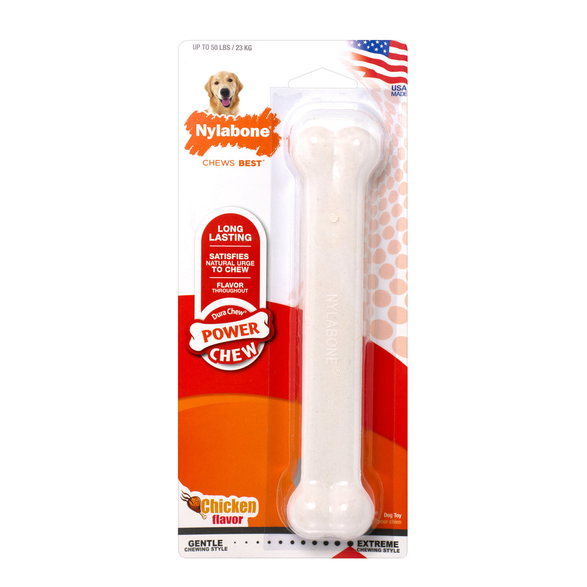 8" Giant Durable Bone Flavor: Chicken