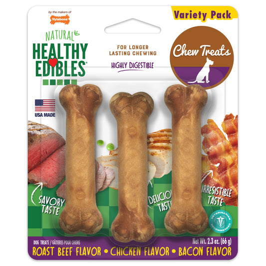Healthy Edibles Petite 3pk chk/beef/bac