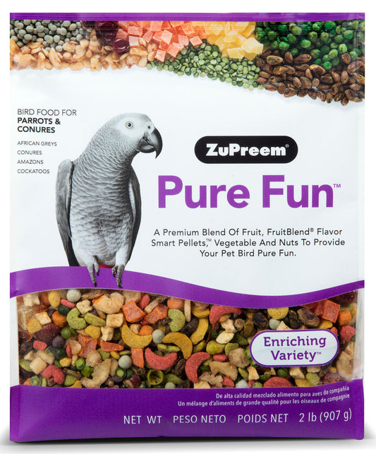 Pure Fun Bird Food for Parrots & Conures 2lb.
