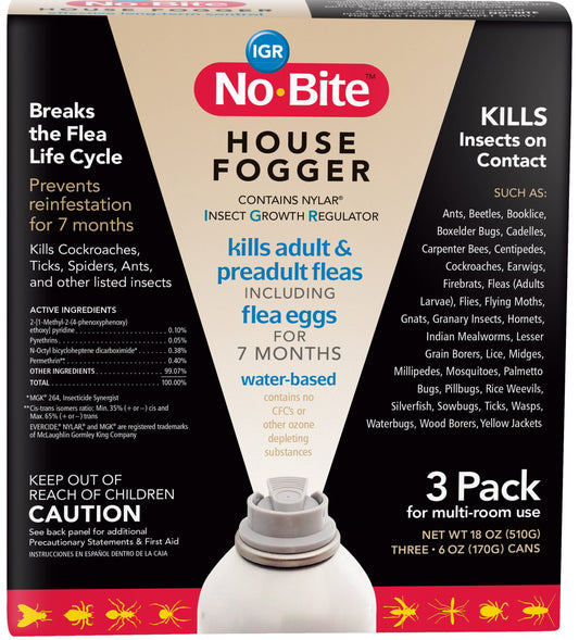 No-Bite IGR Fogger 3 pk, 6 oz