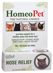 Homeopet Feline Nose Relief - 15 mL