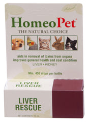 Homeopet Liver Rescue، 15 مل (سابقًا Cleanz Detox)