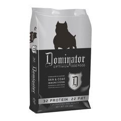 Dominator 50LB, 32/22 Optimum Dog Food Skin and Coat Puppies and Adults