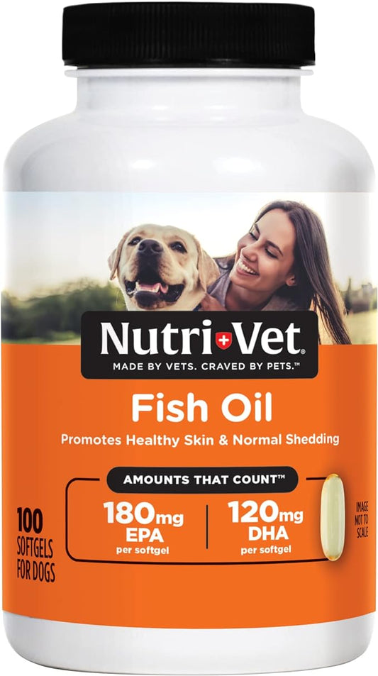 Nutri-Vet Fish Oil Soft Gels, 100 count