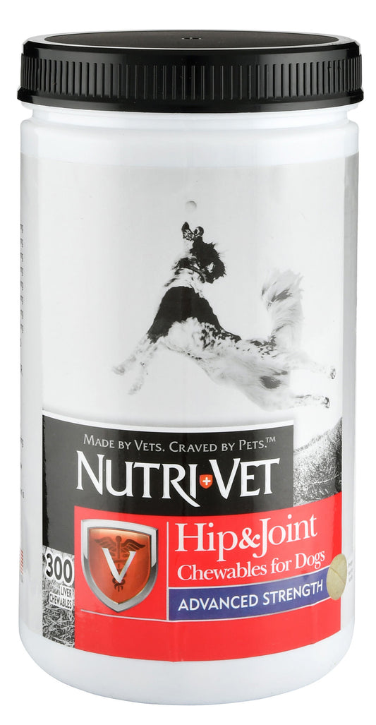 Nutri-Vet Hip & Joint Advanced Strength Chewables for Dogs, 300 count