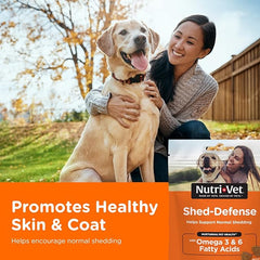 Nutri-Vet Shed-Defense Soft Chews for Dogs, 5.3 oz