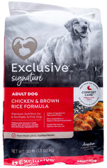 Purina Exclusive Adult Dog Food, Chicken/Brown Rice, 30 lb