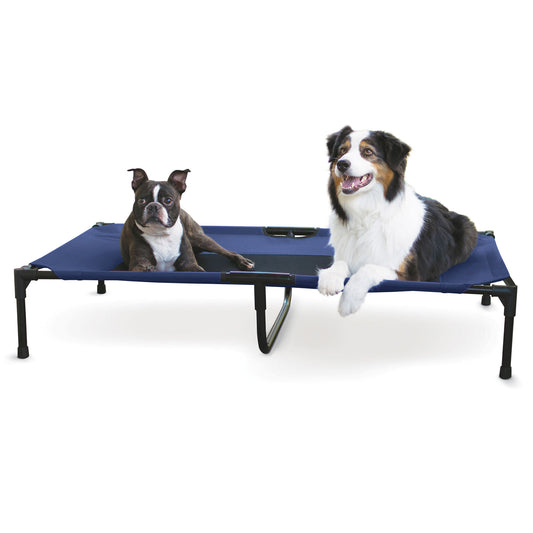 Elevated Pet Bed, X-Large Color: Navy Blue